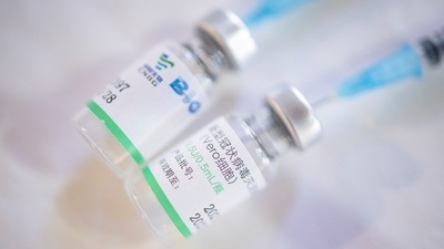 The vaccine is one of two similar shots developed by Sinopharm (REUTERS)