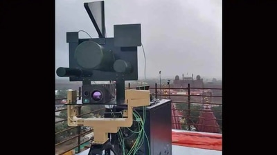 The DRDO's anti-drone system is seen during Republic Day last year. The DRDO's anti-drone system is seen during Republic Day last year.
