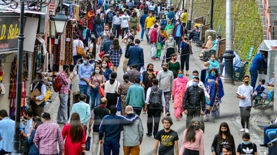 AIIMS director Dr Randeep Guleria said avoiding crowds and non-essential travel can delay third Covid-19 wave. In picture - Tourists in Shimla, Himachal Pradesh. (PTI) AIIMS director Dr Randeep Guleria said avoiding crowds and non-essential travel can delay third Covid-19 wave. In picture - Tourists in Shimla, Himachal Pradesh. (PTI)