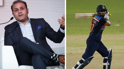 Virender Sehwag praises Deepak Chahar. (HT/AP)