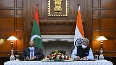 The Maldives has benefited from large India-backed infrastructure projects worth $2 billion. (@DrSJaishankar/Twitter) The Maldives has benefited from large India-backed infrastructure projects worth $2 billion. (@DrSJaishankar/Twitter)