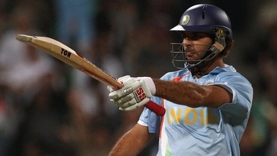 File image of Yuvraj Singh during the 2007 ICC Twenty20 Cricket World Championship. (Getty Images) File image of Yuvraj Singh during the 2007 ICC Twenty20 Cricket World Championship. (Getty Images)