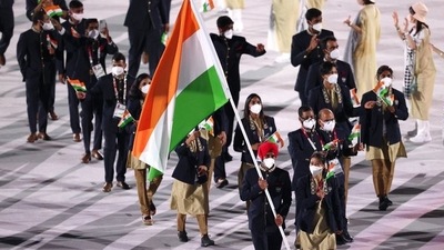Manpreet Singh and Mary Kom lead India's contingent at the Tokyo Olympics (Olympics/Twitter)