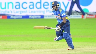 Sri Lanka opener Avishka Fernando scored 76 runs off 98 balls to help his team win bag a consolatory win against India in the three-match ODI series. (TWITTER/BCCI) Sri Lanka opener Avishka Fernando scored 76 runs off 98 balls to help his team win bag a consolatory win against India in the three-match ODI series. (TWITTER/BCCI)