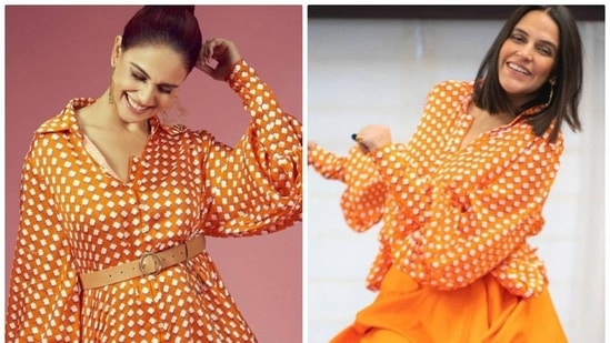 And as one can imagine, since both Neha and Genelia have very different sartorial senses, they styled the same shirt dress in a totally different fashion and we are absolutely in love.(Instagram)
