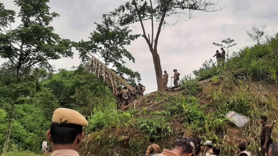 Three Mizoram’s districts- Aizawl, Kolasib and Mamit share a 164.6 km long inter-state border with Assam’s Cachar, Hailakandi and Karimganj districts. (HT photo)(HT_PRINT) Three Mizoram’s districts- Aizawl, Kolasib and Mamit share a 164.6 km long inter-state border with Assam’s Cachar, Hailakandi and Karimganj districts. (HT photo)(HT_PRINT)