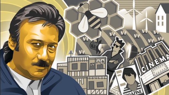 Jackie Shroff is not only a star but a legend, in addition to being father to one of the hottest young stars of Bollywood. (Illustration: Gajanan Nirphale) Jackie Shroff is not only a star but a legend, in addition to being father to one of the hottest young stars of Bollywood. (Illustration: Gajanan Nirphale)
