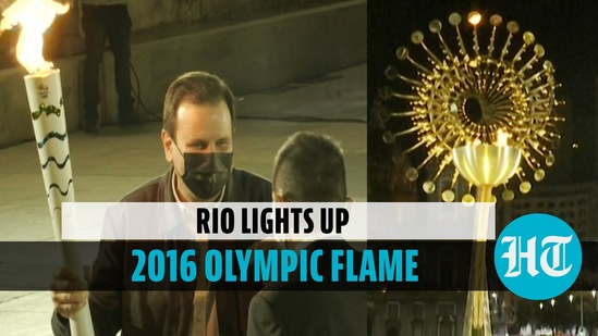 Rio lights up 2016 Olympic flame Rio lights up 2016 Olympic flame