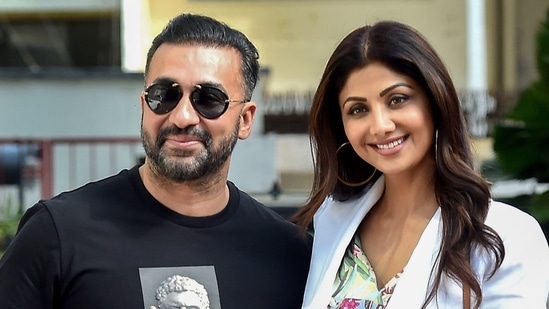 Police on Friday recorded Bollywood actor Shilpa Shetty's statement regarding Raj Kundra's alleged pornographic video streaming app. (PTI)