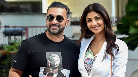 Police on Friday recorded Bollywood actor Shilpa Shetty's statement regarding Raj Kundra's alleged pornographic video streaming app.(PTI)
