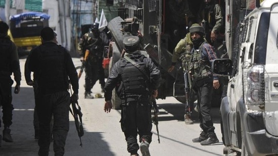 So far, 83 militants have been killed in Kashmir since January this year, including some top commanders belonging to different militant groups. (HT file photo. Representative image)