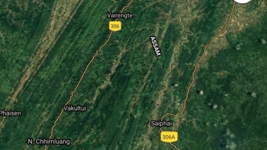 The tension between both states along the interstate border with Mizoram and Hailakandi escalated after Assam Police conducted a drive to clear land allegedly encroached by some persons across the border.(Google Maps)