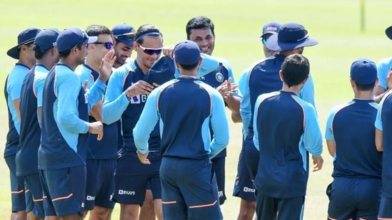 India handed debuts to five youngsters as Sanju Samson, Nitish Rana, Rahul Chahar, Krishnappa Gowtham and Chetan Sakariya received their ODI caps. (Getty Images)