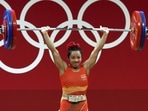 India's Mirabai Chanu during her successful attempt at the Clean and Jerk event of Weightlifting in Tokyo. She won the silver medal in women's 49 kg category. India's Mirabai Chanu during her successful attempt at the Clean and Jerk event of Weightlifting in Tokyo. She won the silver medal in women's 49 kg category.