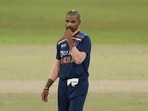India's captain Shikhar Dhawan watches the field during the third one-day international cricket match between Sri Lanka and India in Colombo.(AP) India's captain Shikhar Dhawan watches the field during the third one-day international cricket match between Sri Lanka and India in Colombo.(AP)