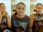 Alia Bhatt slays the post pandemic fashion in a plus size black T-shirt