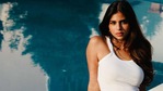 Suhana Khan poses by the pool. Suhana Khan poses by the pool.