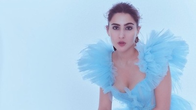 Sara Ali Khan had also donned a similar looking outfit when she red carpet for the 66th Filmfare Awards and she shared the images of herself in the outfit with the caption, "Cinderella Story." (Instagram) Sara Ali Khan had also donned a similar looking outfit when she red carpet for the 66th Filmfare Awards and she shared the images of herself in the outfit with the caption, "Cinderella Story." (Instagram)
