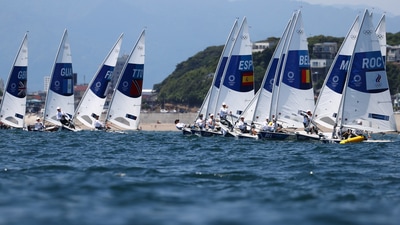 Tokyo 2020 Olympics - Sailing Training Session - Enoshima Yacht Harbor, Tokyo, Japan – July 24, 2021. General view during training. REUTERS/Ivan Alvarado (REUTERS)