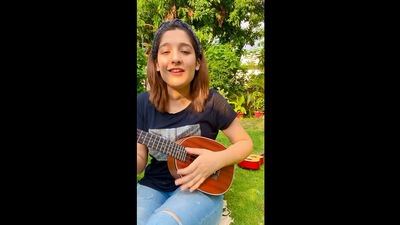 The image shows the musician performing a rendition of ‘Jag Ghoomeya’. (Instagram/@vocal_expressions)
