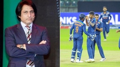 Ramiz Raja lauded Team India’s decision of handing debuts to five players (HT Collage)