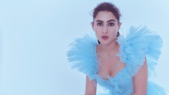 Sara Ali Khan had also donned a similar looking outfit when she red carpet for the 66th Filmfare Awards and she shared the images of herself in the outfit with the caption, "Cinderella Story."(Instagram)