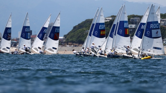 Tokyo 2020 Olympics - Sailing Training Session - Enoshima Yacht Harbor, Tokyo, Japan – July 24, 2021. General view during training. REUTERS/Ivan Alvarado(REUTERS)