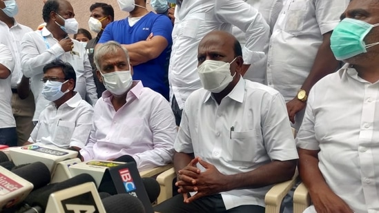 Tamil Nadu health minister Ma Subramanian in Chennai on Monday. (ANI)