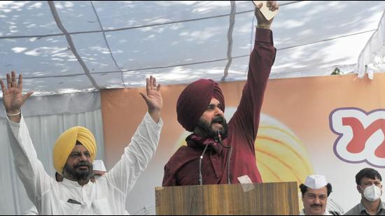 Newly-appointed Punjab Pradesh Congress Committee president Navjot Singh Sidhu. (HT Photo)