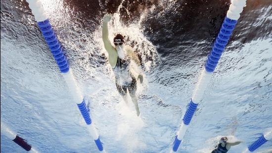 Every breath swimmers take has the power to increase their time. Ergo, the fewer breaths they take, the faster they are likely to be (AFP)