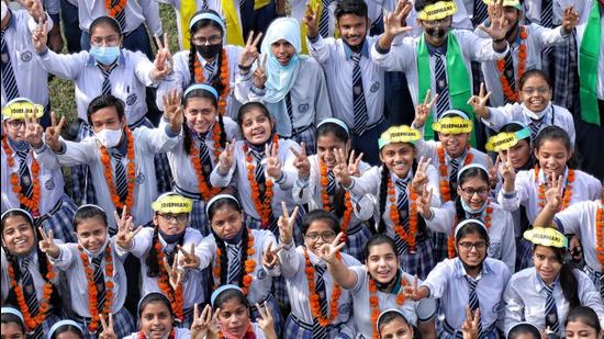 Students at a Lucknow school. (SOURCED)