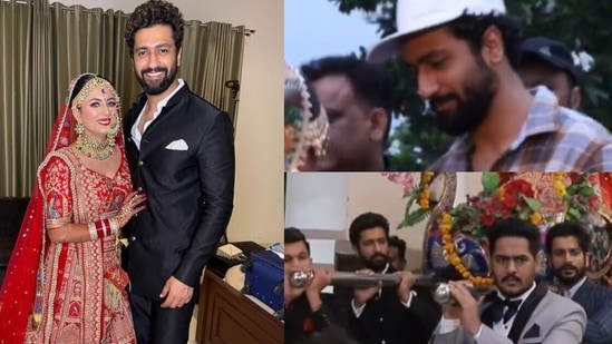 Vicky Kaushal at his cousin's wedding.