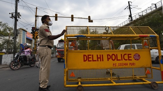 The security has been stepped up in Delhi in the wake of Independence Day and Kisan Panchayat.(HT Photo) The security has been stepped up in Delhi in the wake of Independence Day and Kisan Panchayat.(HT Photo)