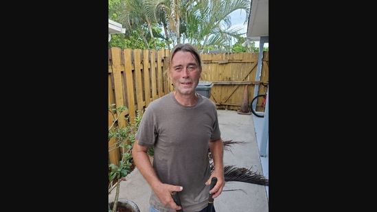 The image shows a man named Tony who saved his neighbour's life.(Facebook/@palmbeachcountysheriff)