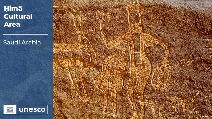 Durante séculos, viajantes e exércitos deixaram inscrições rupestres no local, a maioria das quais preservadas em perfeitas condições, disse a Unesco. (Twitter / @UNESCO)