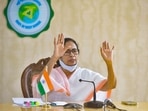 Mamata Banerjee’s visit to New Delhi, the Congress put out a post on Twitter wherein it hit out at the central government over the Pegasus row for targeting TMC MP Abhishek Banerjee.(PTI) Mamata Banerjee’s visit to New Delhi, the Congress put out a post on Twitter wherein it hit out at the central government over the Pegasus row for targeting TMC MP Abhishek Banerjee.(PTI)