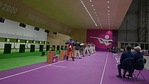 Officials watch the men's 10m air rifle final during the Tokyo 2020 Olympic Games. (Getty Images) Officials watch the men's 10m air rifle final during the Tokyo 2020 Olympic Games. (Getty Images)