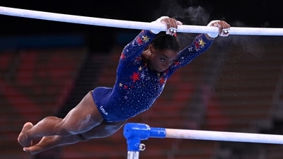 Simone Biles of the United States in action (REUTERS)