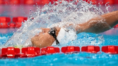 Maana Patel Patel, of India, swims in her heat in the women's 100-meter backstroke at the 2020 Summer Olympics, Sunday, July 25, 2021, in Tokyo, Japan. (AP Photo/Martin Meissner) (AP) Maana Patel Patel, of India, swims in her heat in the women's 100-meter backstroke at the 2020 Summer Olympics, Sunday, July 25, 2021, in Tokyo, Japan. (AP Photo/Martin Meissner) (AP)