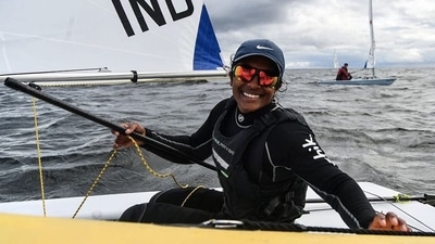 Nethra Kumanan is the first female sailor to represent India at Olympics. (HT_PRINT) Nethra Kumanan is the first female sailor to represent India at Olympics. (HT_PRINT)