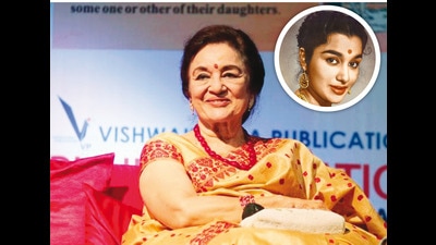 Asha Parekh at 22 (inset) and at 78 (above) (Asha Parekh: The Hit Girl, Om Books International) Asha Parekh at 22 (inset) and at 78 (above) (Asha Parekh: The Hit Girl, Om Books International)