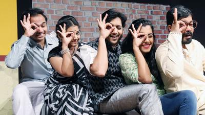 (From left) Siddhesh Purkar, Pooja Thombre, Amey Wagh, Sakhi Gokhale and Suvrat Joshi, part of “Kalakaarkhana”. (HT PHOTO) (From left) Siddhesh Purkar, Pooja Thombre, Amey Wagh, Sakhi Gokhale and Suvrat Joshi, part of “Kalakaarkhana”. (HT PHOTO)