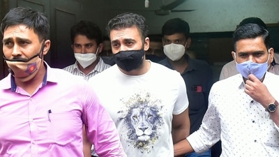 Kundra has been named as the key conspirator by the Mumbai Police in the pornography case. (HT Photo/Anshuman Poyrekar)