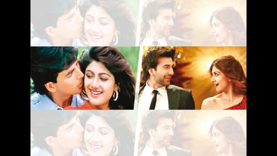 The 1994 Akshay Kumar song, Chura Ke Dil Mera (left), has now been recorded again for a 2021 movie starring Meezaan Jafri (right). Both versions star Shilpa Shetty and have Anu Malik as music director The 1994 Akshay Kumar song, Chura Ke Dil Mera (left), has now been recorded again for a 2021 movie starring Meezaan Jafri (right). Both versions star Shilpa Shetty and have Anu Malik as music director
