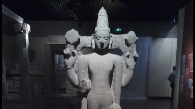 An idol of Vishnu found in Quanzhou, now housed at the Quanzhou Maritime Museum. (HT PHOTO) An idol of Vishnu found in Quanzhou, now housed at the Quanzhou Maritime Museum. (HT PHOTO)