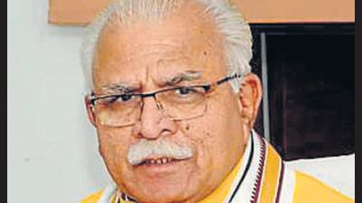 Haryana CM Manohar Lal Khattar (HT Photo)