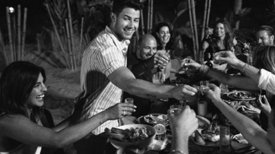 Priyanka Chopra and Nick Jonas with their friends in Miami.