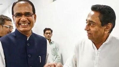 Shivraj Singh Chouhan (left) and Kamal Nath (PTI File Photo) Shivraj Singh Chouhan (left) and Kamal Nath (PTI File Photo)
