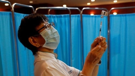 Nine people above 60-years-old, who are unvaccinated or partially vaccinated, have fallen very ill, said the MOH.(Reuters file photo) Nine people above 60-years-old, who are unvaccinated or partially vaccinated, have fallen very ill, said the MOH.(Reuters file photo)