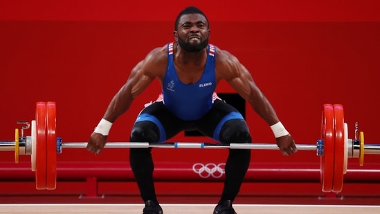 Tokyo 2020 Olympics - Weightlifting - Men's 67kg - Group A - Tokyo International Forum, Tokyo, Japan - July 25, 2021. Bernardin Kingue Matam of France in action. REUTERS/Edgard Garrido(REUTERS)